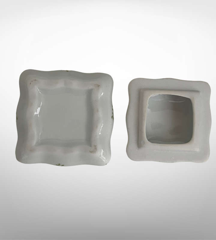 Hand-Painted Décor Collection by Marianne Fortgens (2001-2005) - Small Plate, Jar with Lid & Spoon,