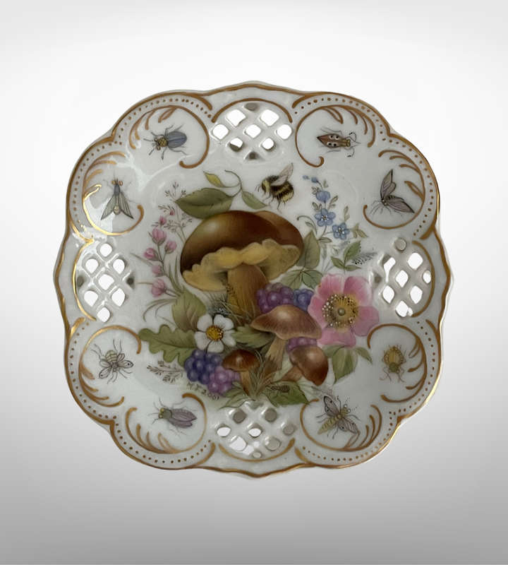 Hand-Painted Décor Collection by Marianne Fortgens (2001-2005) - Small Plate, Jar with Lid & Spoon,