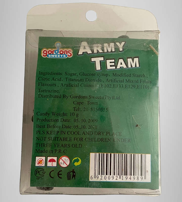 Lot of 10 x Army Team Sets (2 Soldiers Each)  Gordons Sweets 2009  Display Only