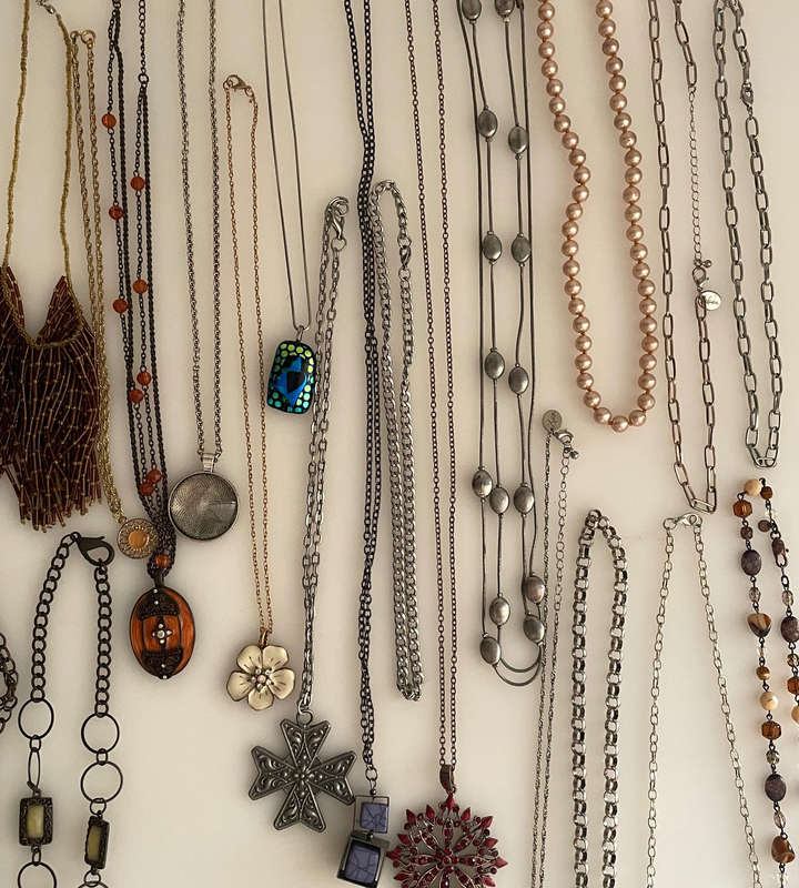 Bulk Lot of 30+ Vintage Costume Jewellery Necklaces - Mixed Styles