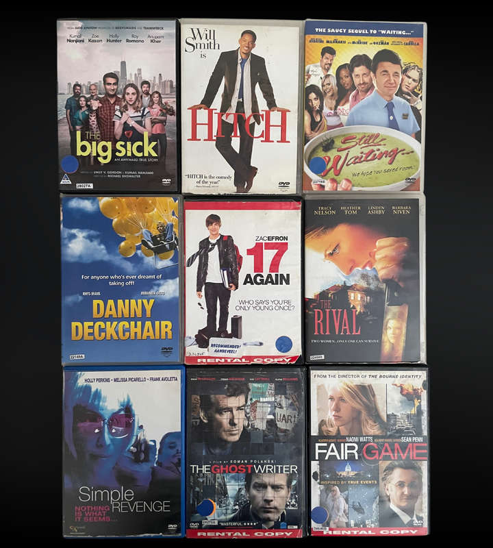 Reduced to clear - 90+ Mixed DVDs  Romance, Thriller, Comedy, Family & Drama! Bargain Lot