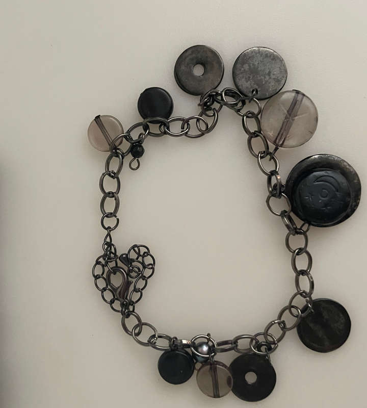 12-Piece Vintage Jewelry Set: Hematite Necklaces & Bracelets with Gunmetal Accents