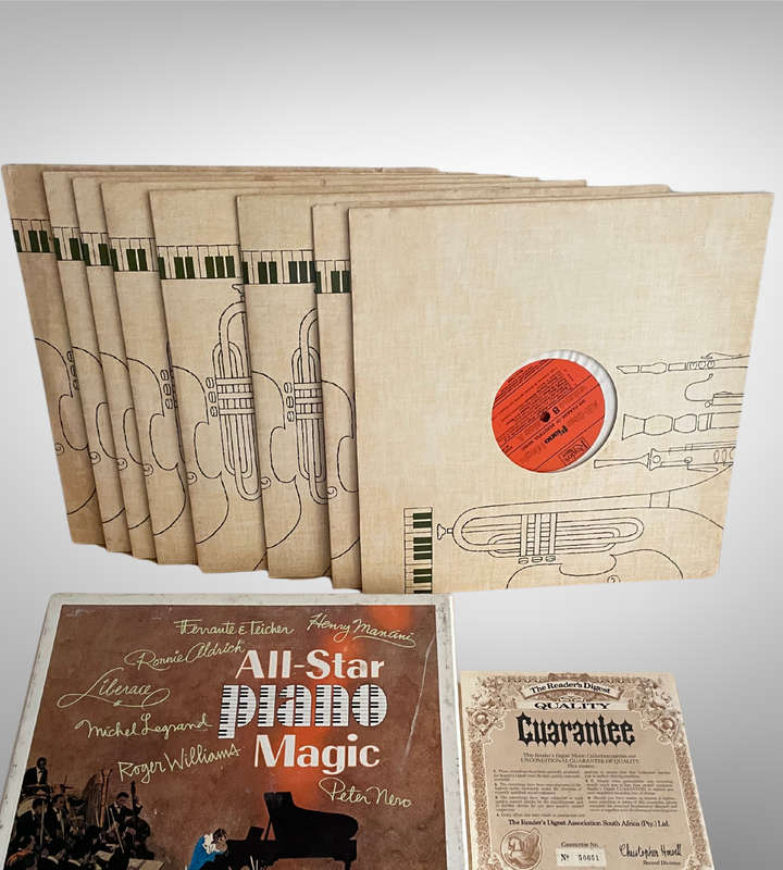 All-Star Piano Magic 8-LP Vinyl Box Set  Readers Digest Music Collection w/ Certificate No. 56651