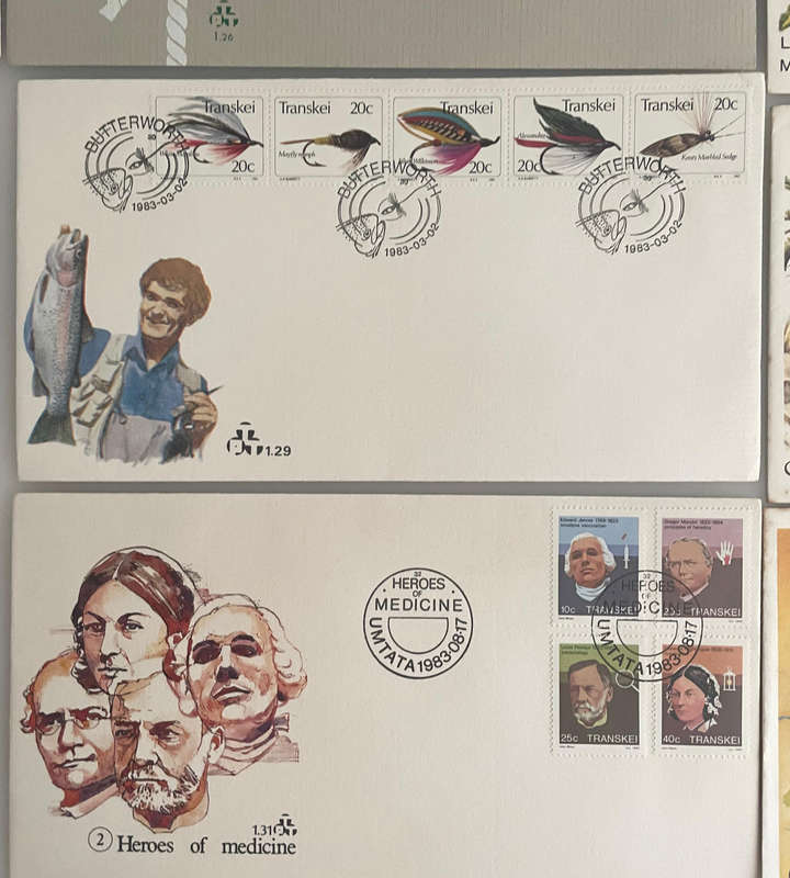 Lot of 15 Transkei First Day Covers | 1970s1980s | Nature, Heritage, Medicine, Scouts, Water Resour