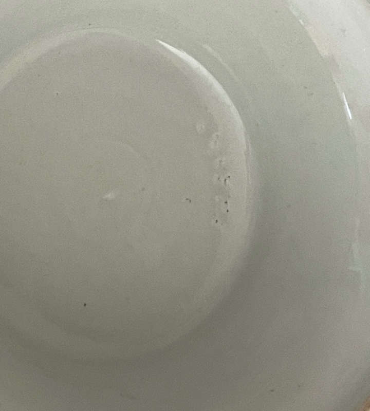 Late Ming Dynasty Blue & White Hand-Painted Stoneware Bowl  22cm