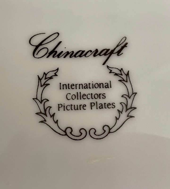 Chinacraft International Collectors Picture Plate