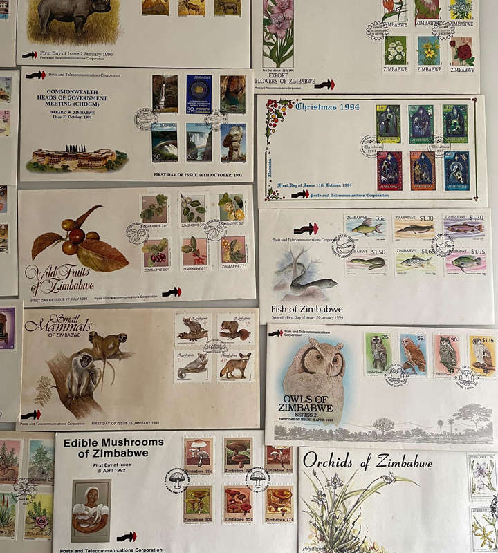 Zimbabwe First Day Covers & Philatelic Lot (1980-1996)  60+ Items Incl. Independence, Nature,