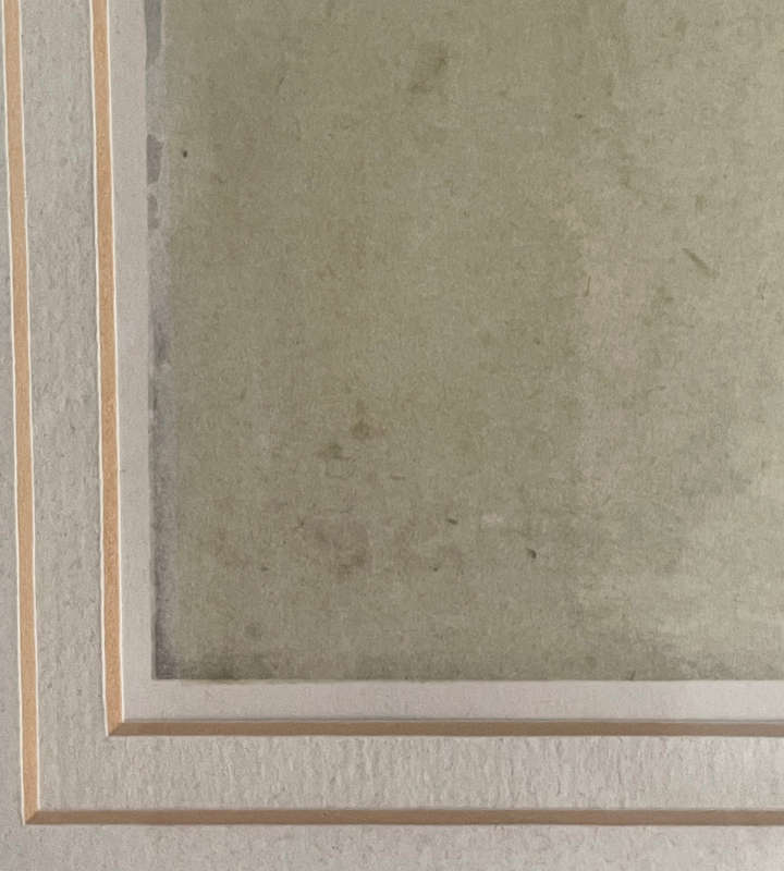Framed Print - Study for a Masculine Bust by Michelangelo | 38x28cm Artwork | Preowned Frame
