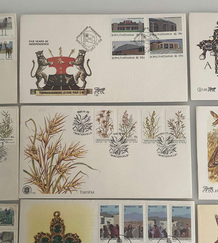 Bophuthatswana First Day Covers Lot (11) | 19791984 | Independence, Nature, History & Culture