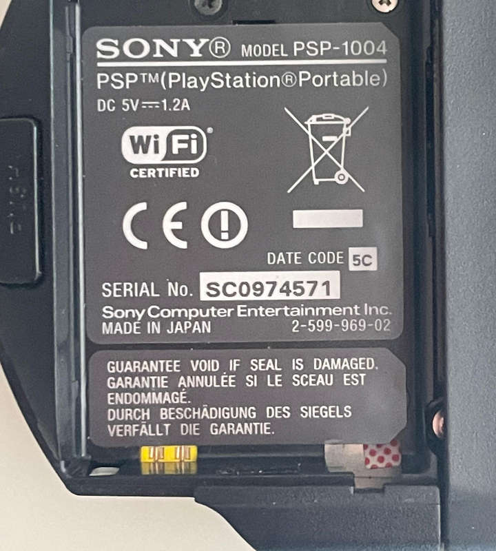 Sony PSP-1004 Portable Console | No Battery | Includes Charger, Sleeve & 8GB Memory Stick | Sold As