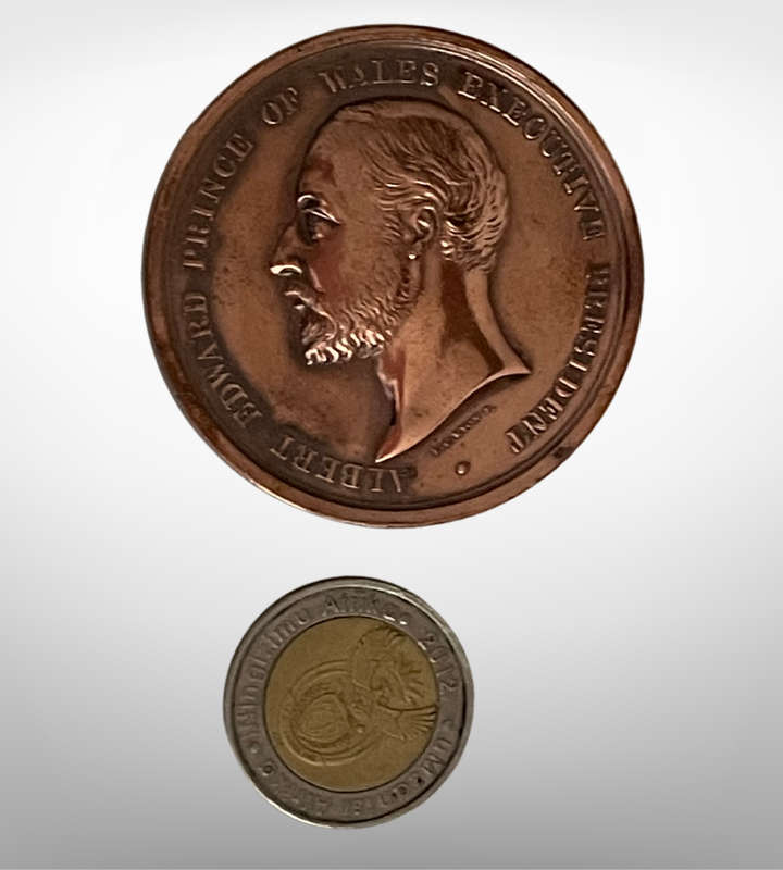 1886 Great Britain Colonial & Indian Exhibition Award Medal  Leonard Charles Wyon  Bronze