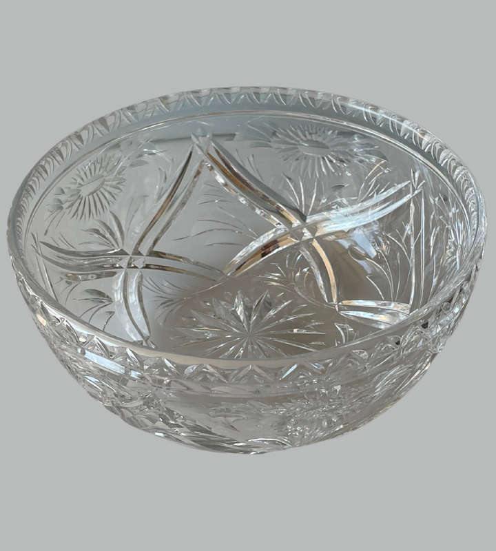 Vintage Stuart Crystal Serving Bowl  20.5cm Diameter, 9cm High, Superb Condition
