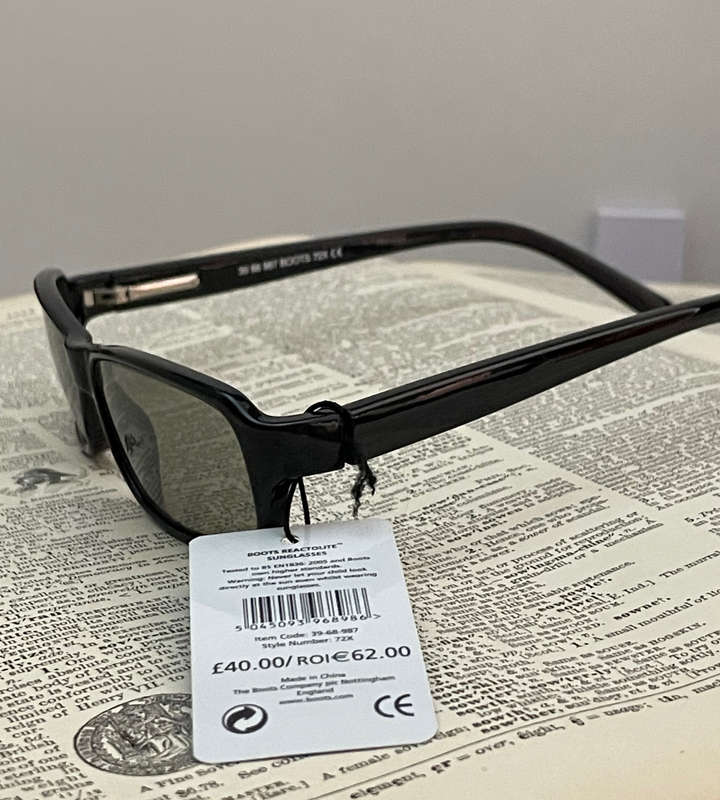 Boots Reactolite Sunglasses  Style 72X, Lightweight Design, 100% UV Protection