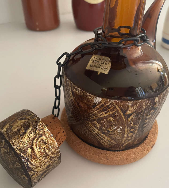 Man Cave Bar Décor Lot  Vintage Lancers Wine, Antique Steinhäger Bottles, Wade Gin & Sherry Barrels