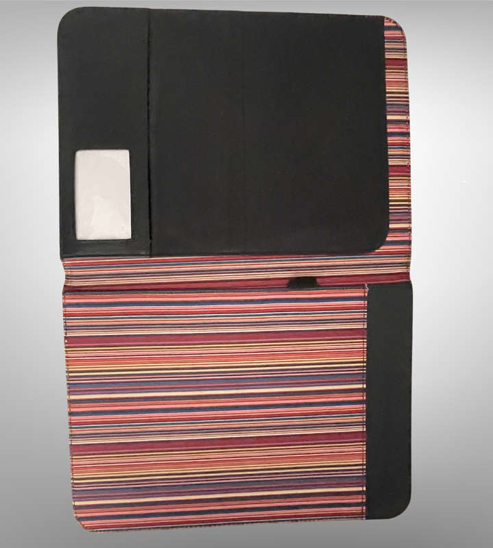Lot of 3 Black A4 Pleather Professional File Folders | Used Condition