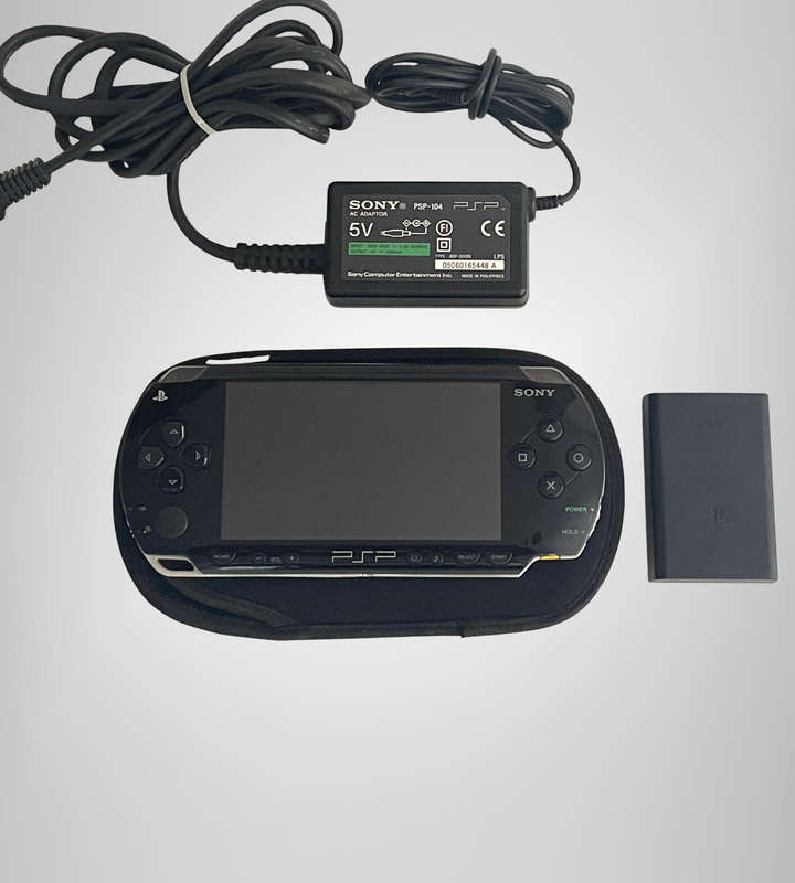 Sony PSP-1004 Portable Console | No Battery | Includes Charger, Sleeve & 8GB Memory Stick | Sold As
