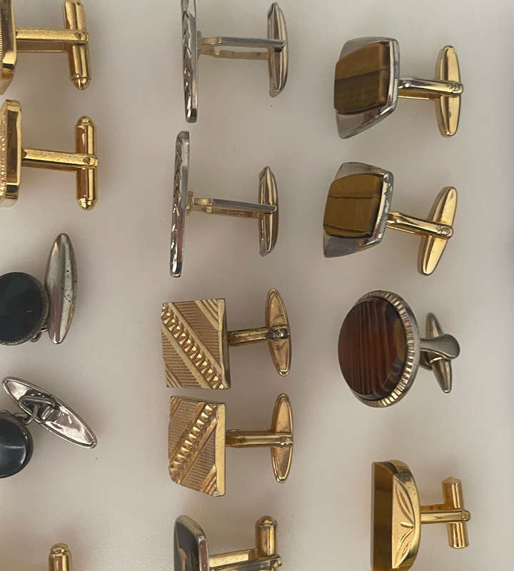 Vintage Cufflink & Tie Clip Collection  Mixed Lot | Stratton, Swank, Crown Jewelry