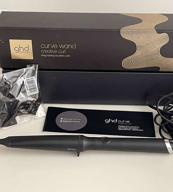 GHD Curve Creative Curl Wand CTWA22  Mint Condition with Box & Heat-Resistant Glove