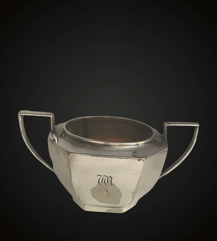 Antique George V Nickel Silver Art Deco Tea Service (1920s)  J D K & L N S Marked