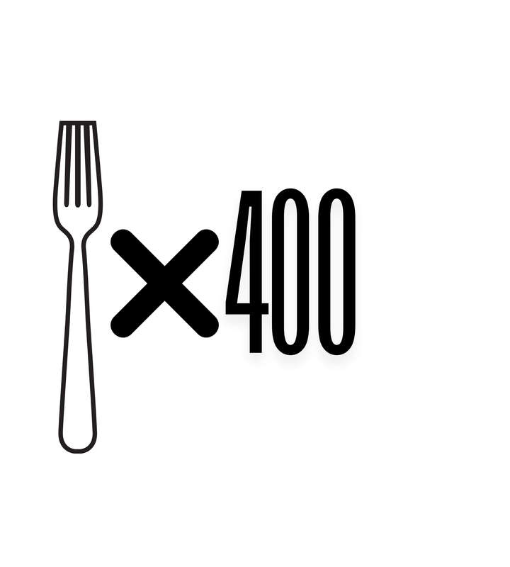 Huge Lot of 730 Stainless Steel Catering Cutlery  400 Knives & 330 Forks  Bulk Sale- Reduced