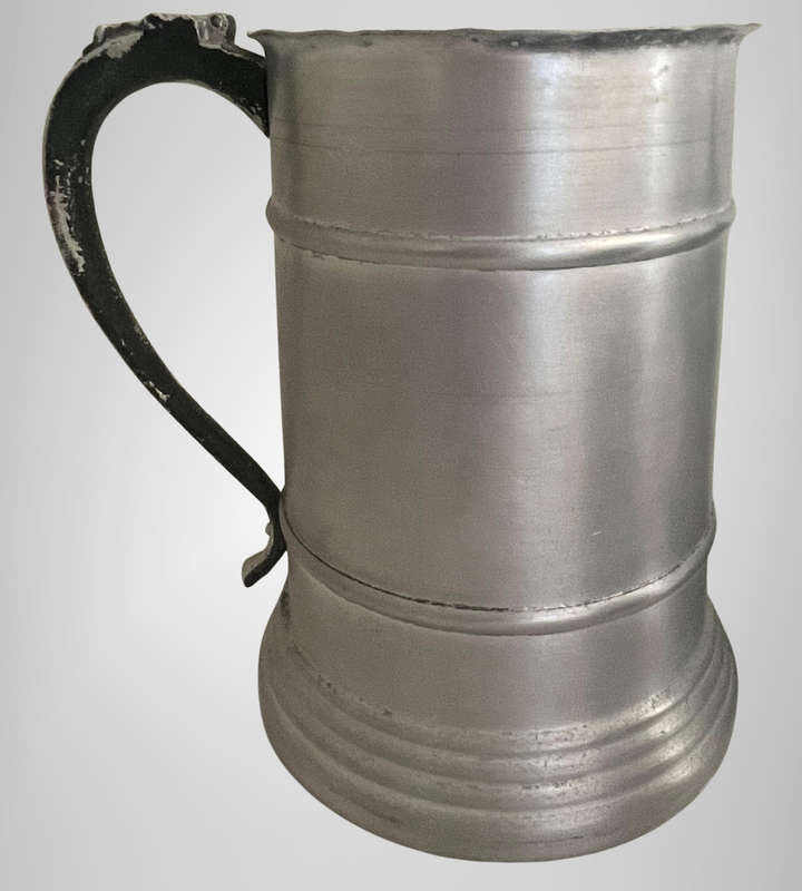 4-Piece Vintage 1970s German Style Beer Stein Set  3x Lidded Aluminum Steins + 1x Jug