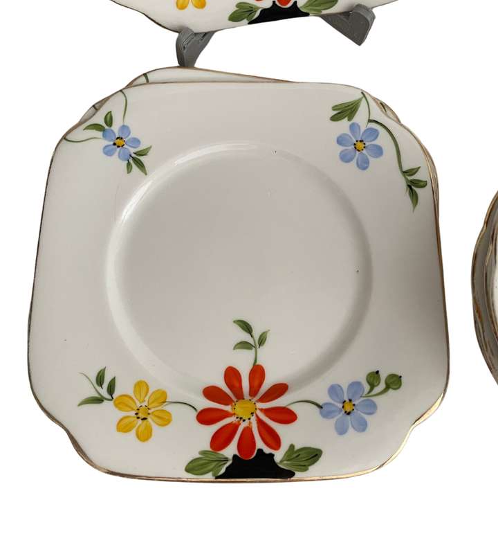 13-Piece Bell China Art Deco Set  Hand Painted, 1930s (1936-1966, England)