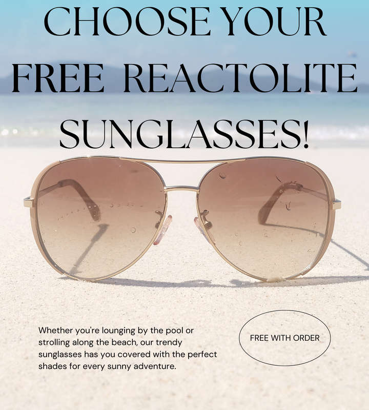 Stylish Glarë Eyeware Reading Glasses GL013 +1.00 - Sleek and Comfortable Design + Free Sunglasses