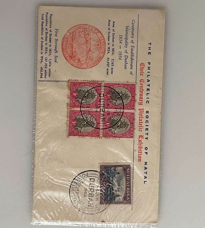 Rare Lot of 3 South Africa OFFICIAL / OFFISIEEL Overprint Covers  Exhibition 19541964