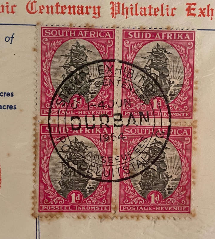 Rare Lot of 3 South Africa OFFICIAL / OFFISIEEL Overprint Covers  Exhibition 19541964
