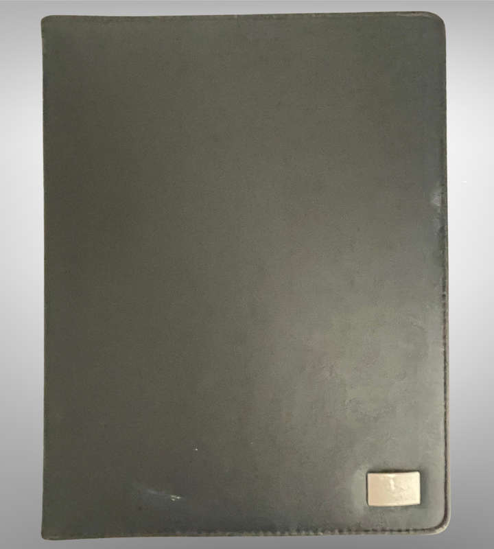 Lot of 3 Black A4 Pleather Professional File Folders | Used Condition
