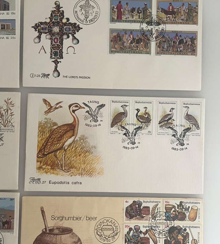 Bophuthatswana First Day Covers Lot (11) | 19791984 | Independence, Nature, History & Culture