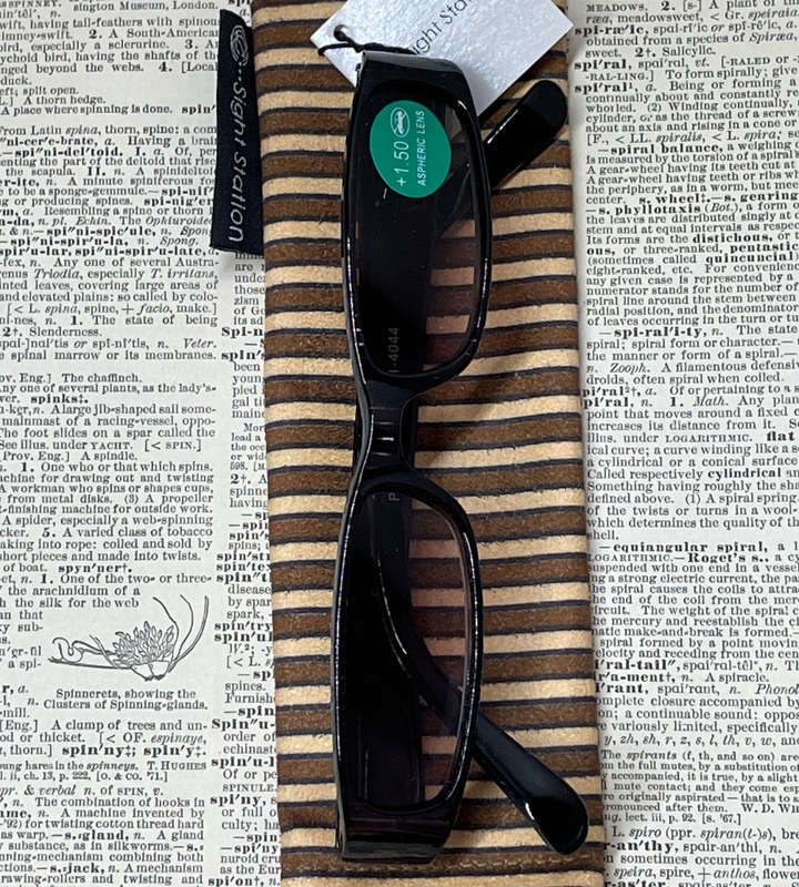 Sight Station Pinstripe S.R. 8501-4044 +1.50 Reading Glasses, PD62mm + FREE Sunglasses