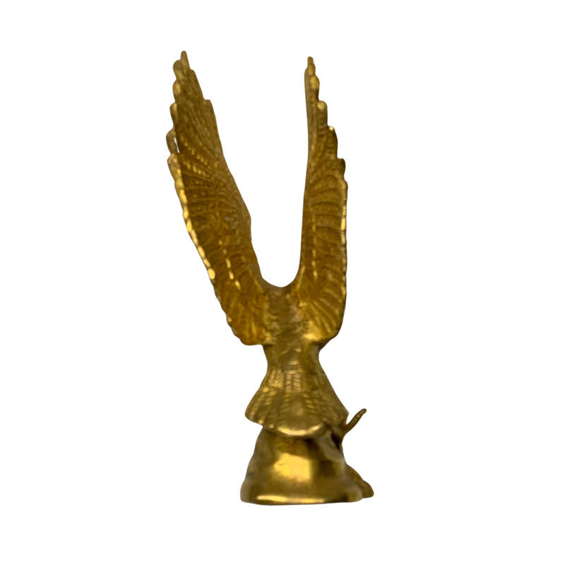 Vintage Brass Flying Eagle Sculpture  Feng Shui and Vastu Décor