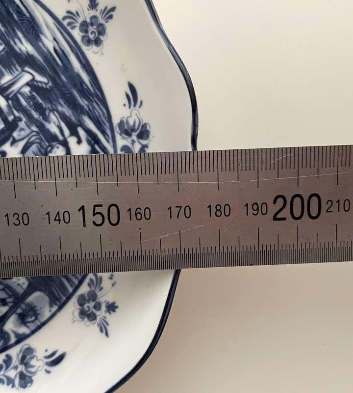 Zomer Seasonal Plate  M Delft Blauw Oude Molen Fabriek  Dutch Blue & White  17.5cm