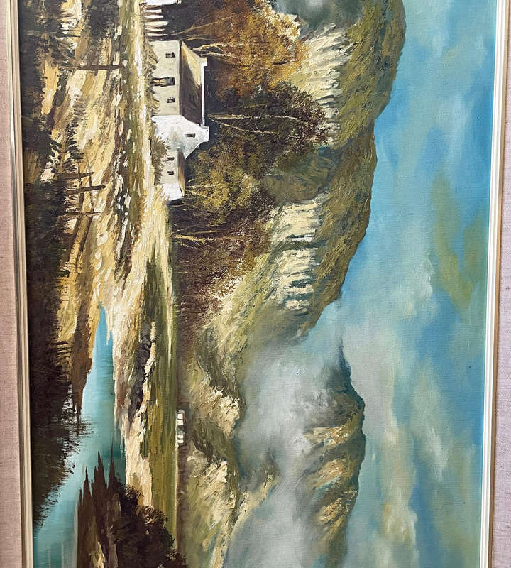 Large Signed A Chapman Vintage Cape Landscape Oil Painting  109cm×79cm Framed