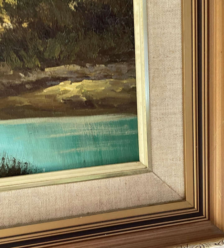 Large Signed A Chapman Vintage Cape Landscape Oil Painting  109cm×79cm Framed