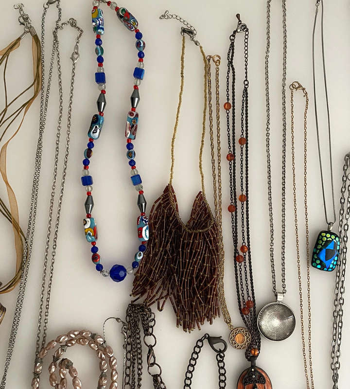 Bulk Lot of 30+ Vintage Costume Jewellery Necklaces - Mixed Styles