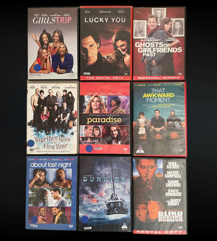 Reduced to clear - 90+ Mixed DVDs  Thriller, Comedy, Action, Drama & Romance! Bargain Lot  Used