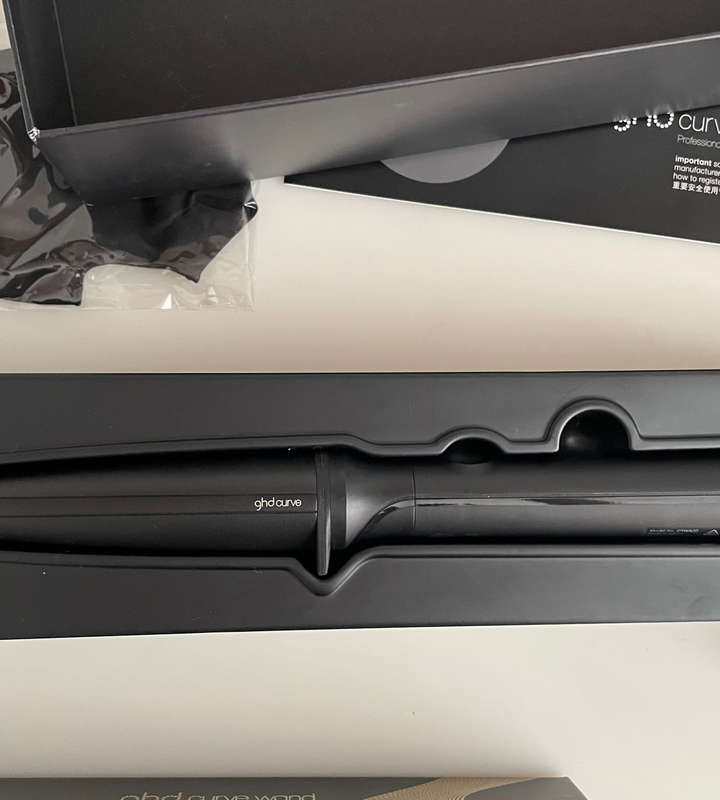 GHD Curve Creative Curl Wand CTWA22  Mint Condition with Box & Heat-Resistant Glove