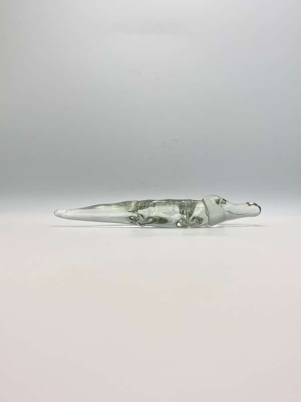 Ngwenya Glass Crocodile Ornament: Small Glass Collectible from Swaziland