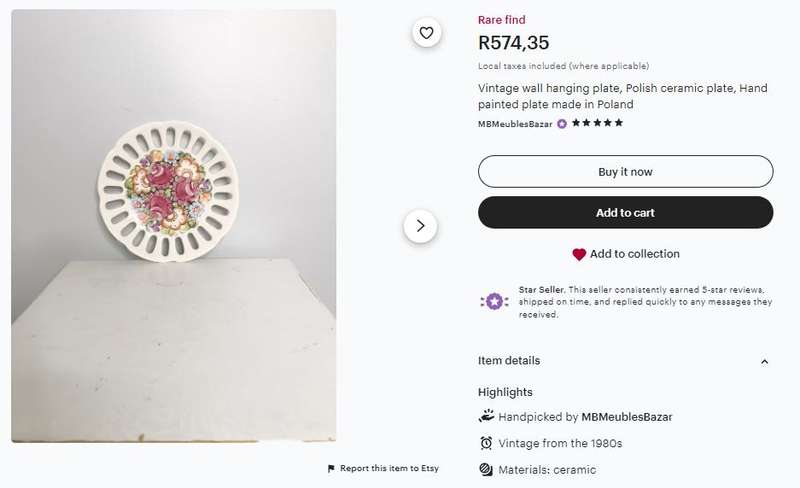 Vintage ZF KOLO Hand Decorated Reticulated Faience Wall Plates - Made in Poland
