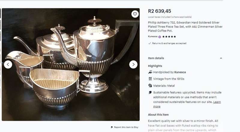 Antique Edwardian Silver Plated 4-Piece Tea Set by Philip Ashberry & Sons (c.1900)