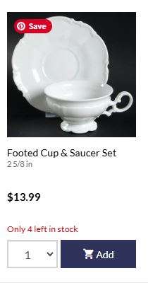 Hutschenreuther Sylvia All-White Tea Set  Crafted in Germany, Discontinued