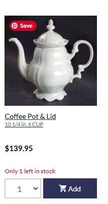 Hutschenreuther Sylvia All-White Tea Set  Crafted in Germany, Discontinued