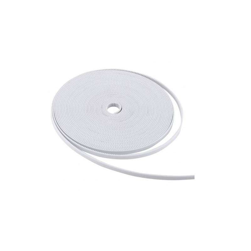 2GT Ring open Synchronous Belt Rubber White Transmission GT2-10mmPU 10Meter/roll