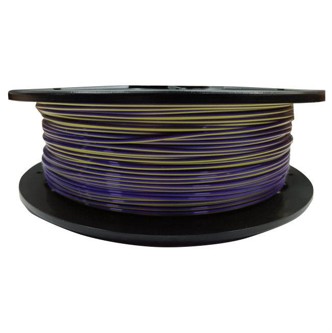 PLA DUAL Silk 1,57mm 1 Kg Yellow/Purple Filament