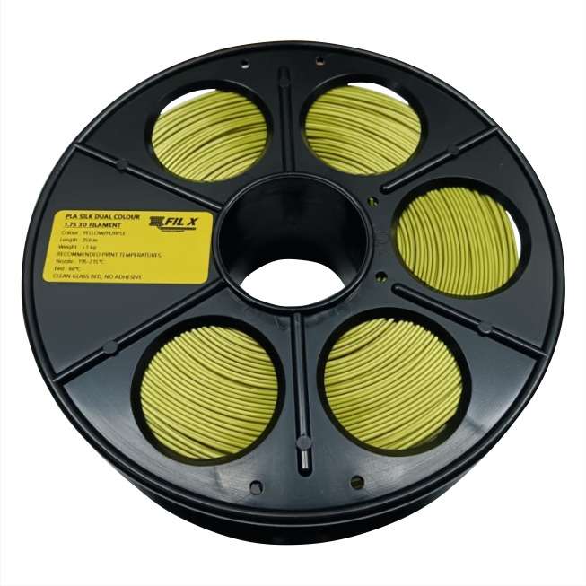 PLA DUAL Silk 1,57mm 1 Kg Yellow/Purple Filament