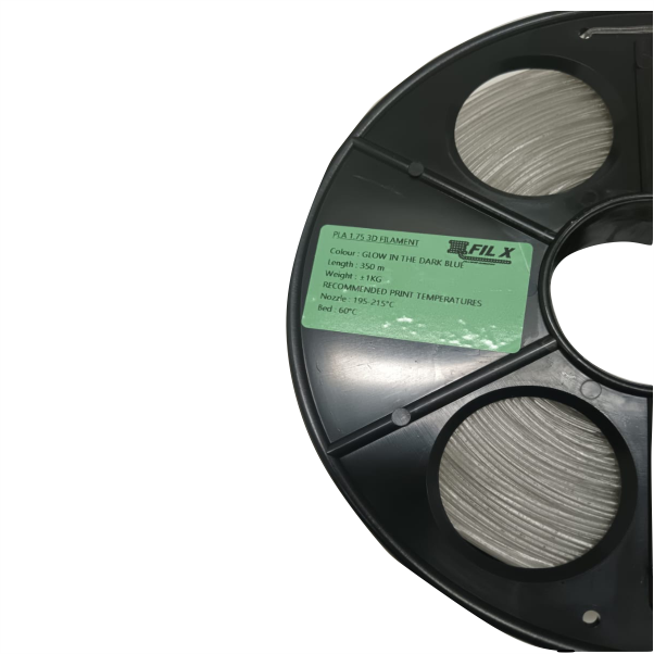 PLA 1,75mm 1KG Glow in the Dark Blue STD