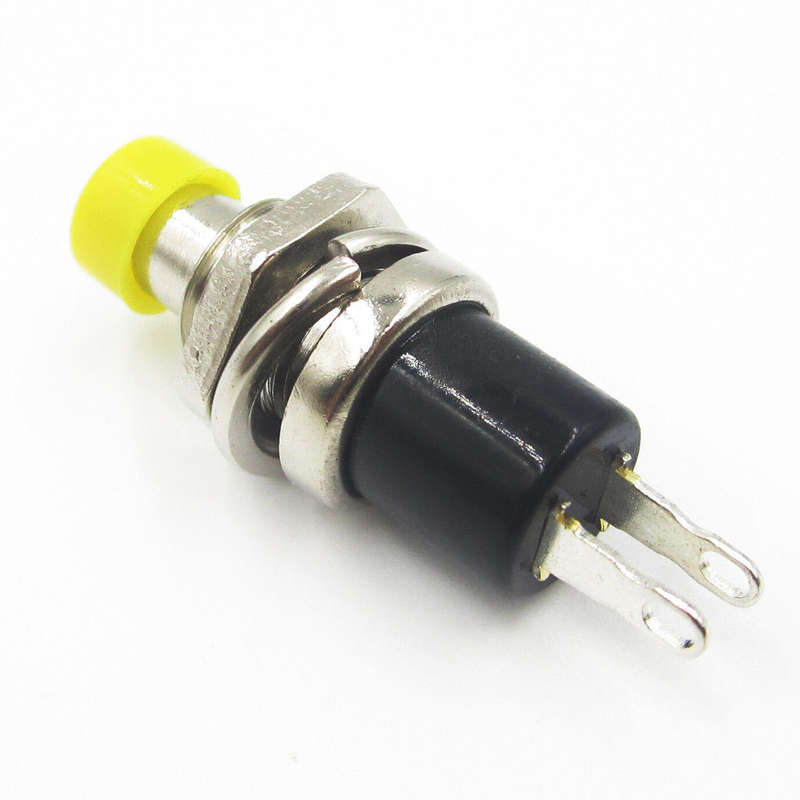 Push button switch PBS-110 Yellow Press Through