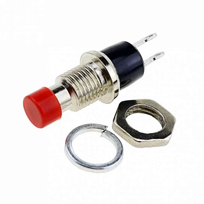 Push button switch PBS-110 Red Press Through